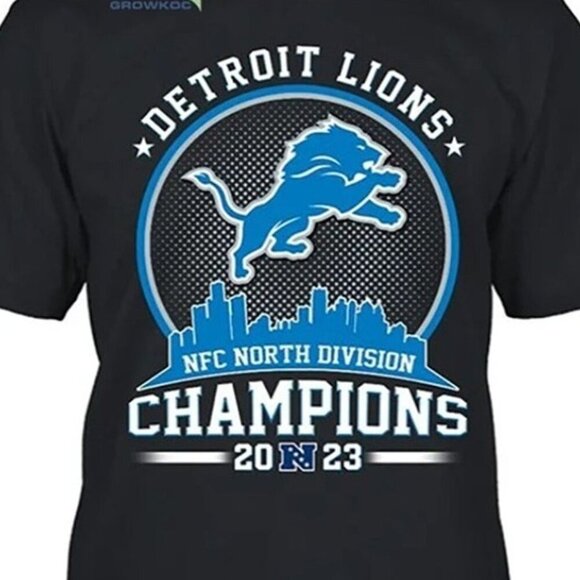 Detroit Lions 2023 Champions NFL Football Team Spirit Fan Pride T-Shirt 166 - Picture 2 of 5